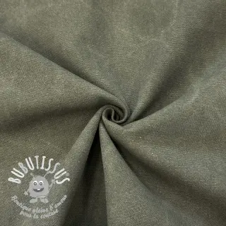 CANVAS STONEWASHED army green