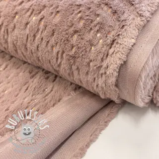 Fourrure FOIL dark rose