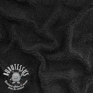 Tissu de manteau TEDDY black