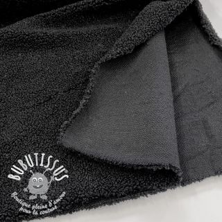 Tissu de manteau TEDDY black