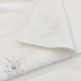 Tissu de manteau TEDDY ecru