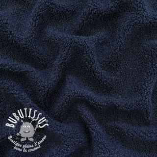 Tissu de manteau TEDDY navy