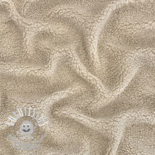 Tissu de manteau TEDDY light sand