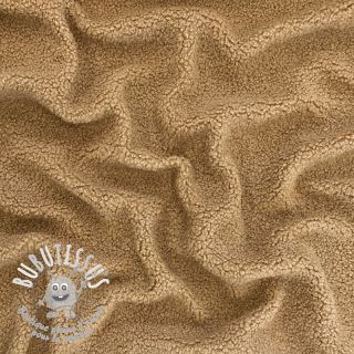 Tissu de manteau TEDDY camel
