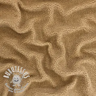 Tissu de manteau TEDDY camel