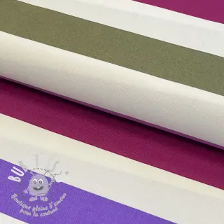 Tissu déco Stripes multicolour design A
