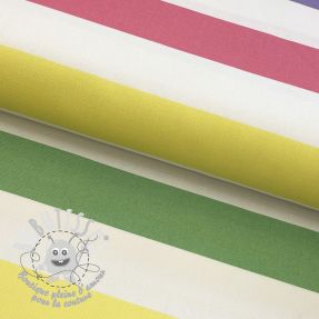 Tissu déco Stripes multicolour design C