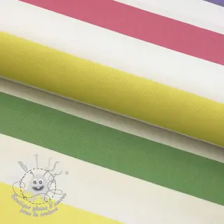 Tissu déco Stripes multicolour design C
