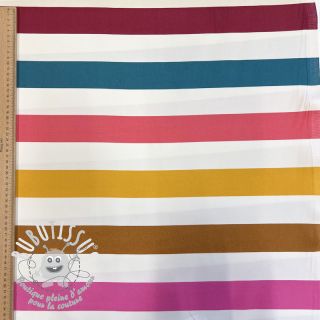 Tissu déco Stripes multicolour design B