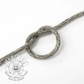 Cordon coton 5 mm MELANGE light grey