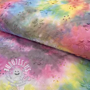 Tissu coton EMBROIDERY Tie dye Della design A