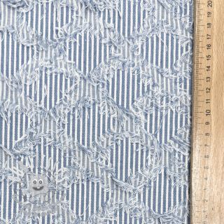 JEANS DENIM Ruffle stripes design A