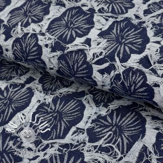 JEANS DENIM Ruffia Flowers design B