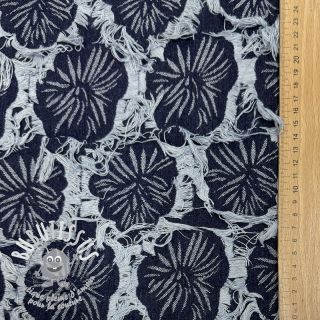 JEANS DENIM Ruffia Flowers design B