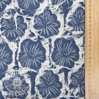 JEANS DENIM Ruffia Flowers design A