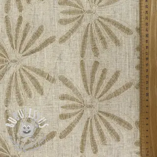 Viscose lin Desert flowers design A
