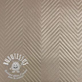 Simili cuir Capiton gris