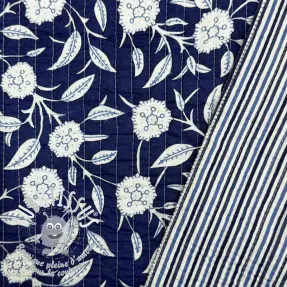 Tissu coton QUILT Gange indigo