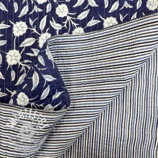 Tissu coton QUILT Gange indigo