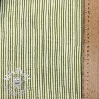 Tissu coton QUILT Gange vert