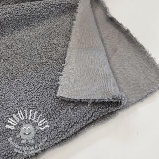 Tissu de manteau TEDDY grey