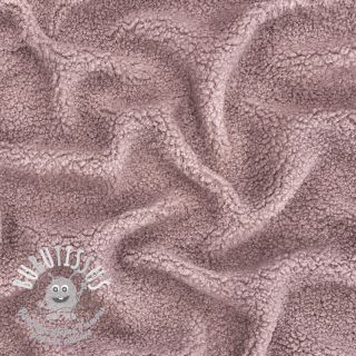 Tissu de manteau TEDDY dark powder