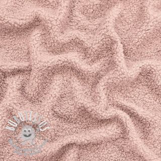 Tissu de manteau TEDDY powder