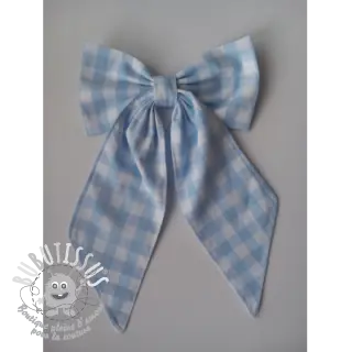 Tissu coton Check light blue