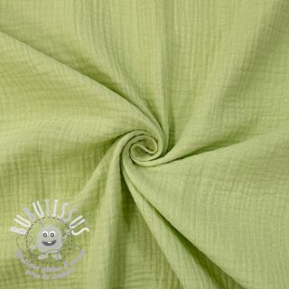 Tissu double gaze/mousseline soft green