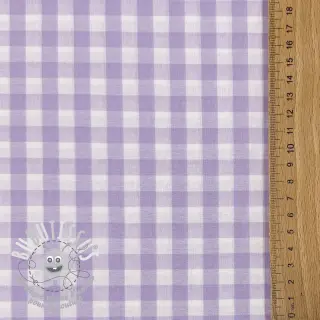 Tissu coton Check lilac