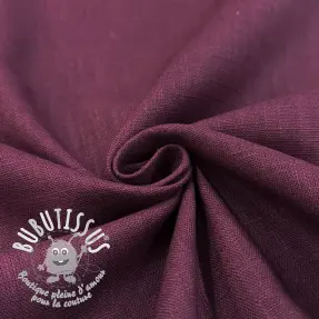 Lin lavé wine red