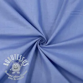 Tissu Popeline de coton dark sky blue