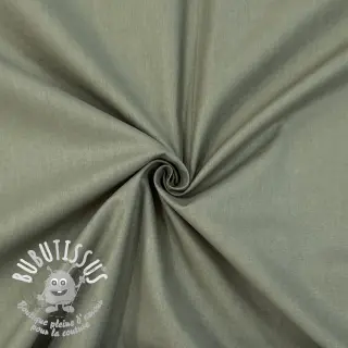 Tissu Popeline de coton olive